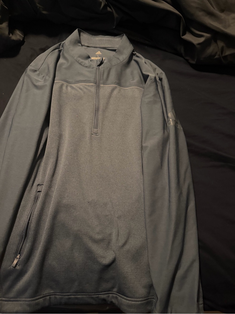 adidas Men's Half-Zip Performance Pullover Jacket - Slate